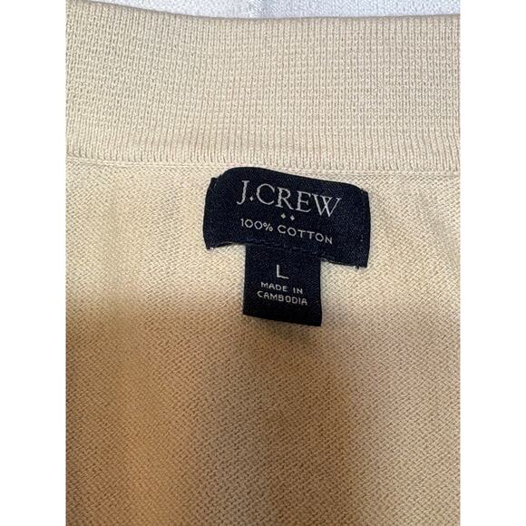 J Crew Factory Mens Striped Button Front Sweater Retro Look Size L - Picture 6 of 11